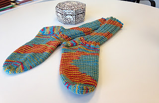 Rob's 2016 Socks knit from Paton's Canadiana