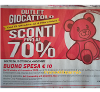 Coop Outlet Giocattolo : sconti fino al 70€ e subito un buono spesa da 10 euro!