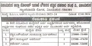 Vijayapura District Police Department Employees Cooperative Society Recruitment 2024: Accountant and Clerk Positions Open (3 Vacancies