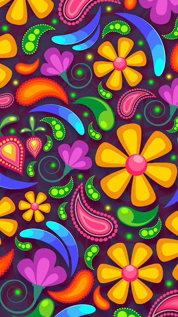 Floral Colorful Design Pattern Flowers Desktop Wallpaper