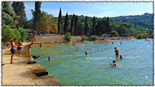 Sand beach Lovrečina Postira island Brač Croatia pictures