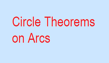 Circle Theorems on Arcs