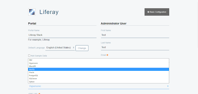 Liferay 7 DXP Database Configuration on Startup