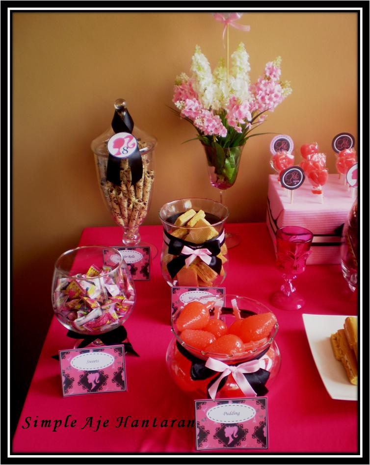 Simple Aje Hantaran: Candy Buffet Tema Barbie (Pink dan 