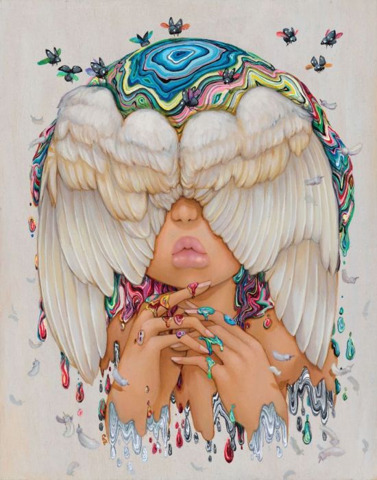 Camilla dErrico arte pinturas surreais coloridas psicodélicas meninas sonhos