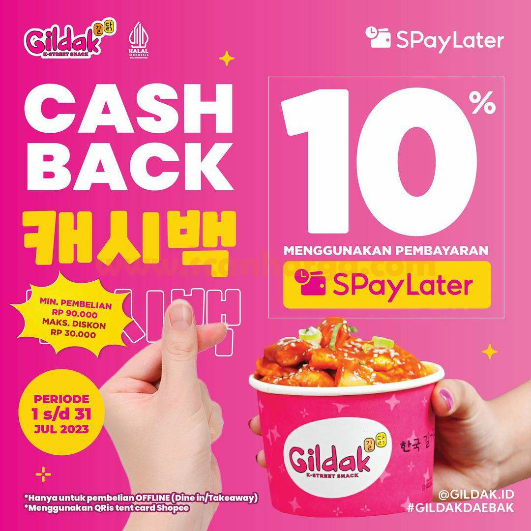 PROMO GILDAK SHOPEE PAYLATER CASHBACK 10%