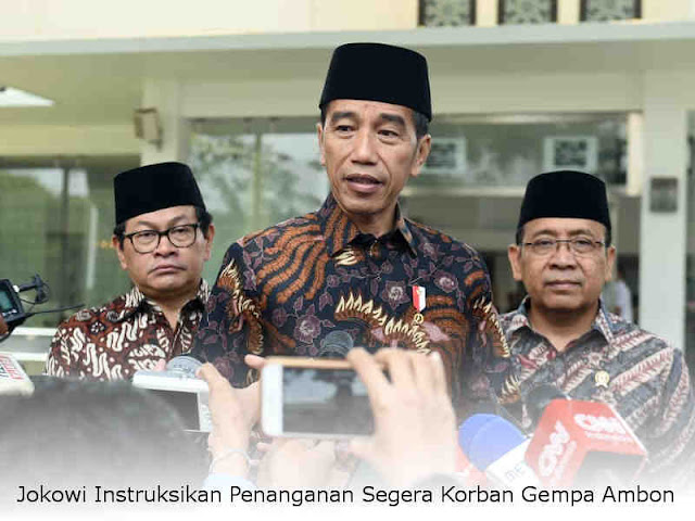 Jokowi Instruksikan Penanganan Segera Korban Gempa Ambon