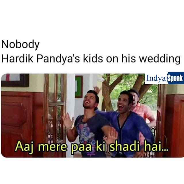 Hardik Pandya Kids On His Wedding