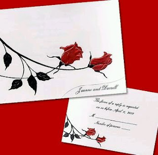 Wedding Cards and Invitations with Roses