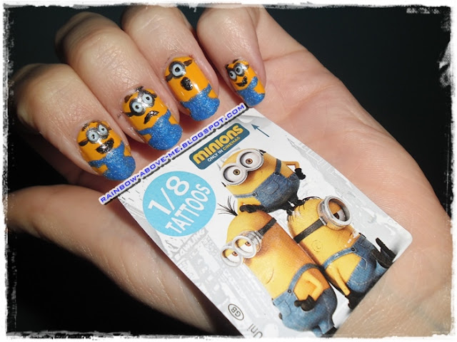 #minions manicure ♥ Minionki rozrabiają na paznokciach + pędzle do zdobień