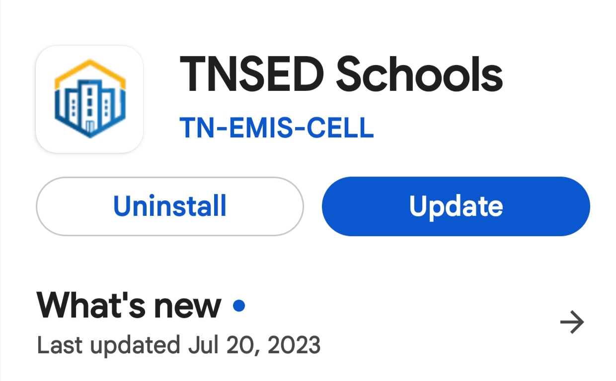 TNSED schools App New Update Version 0.0.74
