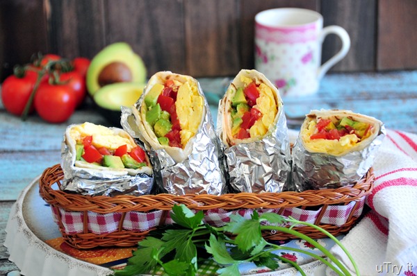 Breakfast Veggie Wrap 