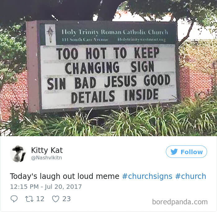 30 Humorous Church Signs That Made Us Laugh And Think At The Same Time