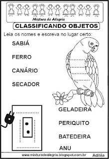 Atividades de alfabetização,letra bastão