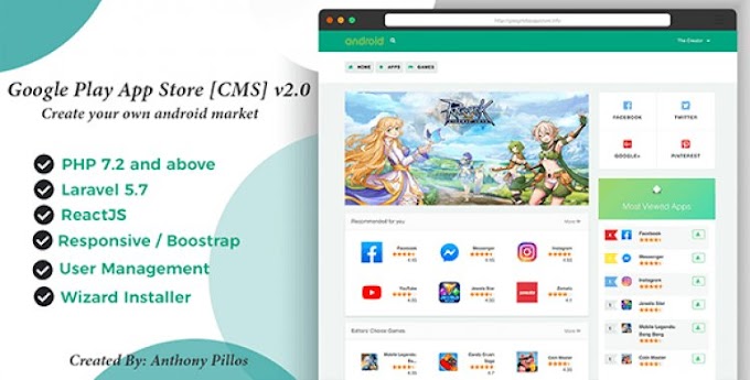 Play Store Gibi Site Kurmak - Google Play App Store CMS v2.0.9 Nulled İndir