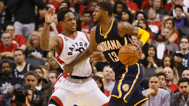 DeMar DeRozan, Toronto Raptors & Paul George, Indiana Pacers 