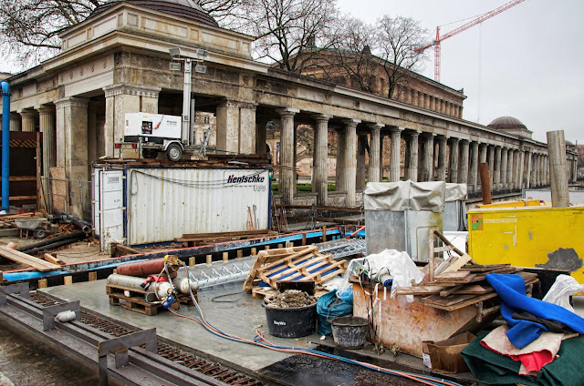 Baustelle Museumsinsel, Friedrichsbrücke, Brückensanierung, Bodestraße, 10178 Berlin, 10.12.2013