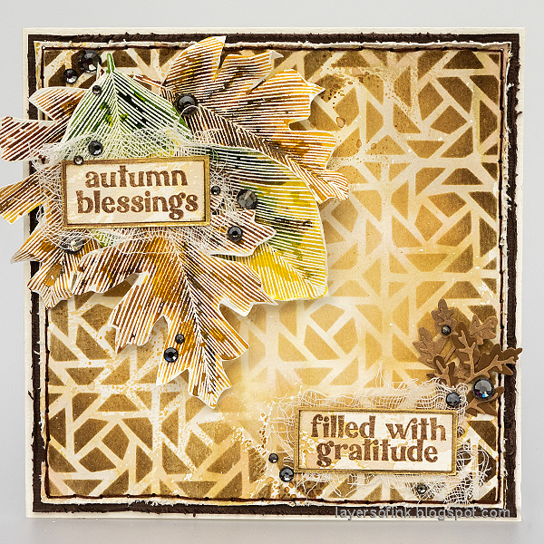 Layers of ink - Autumn Leaves Card Tutorial by Anna-Karin Evaldsson.