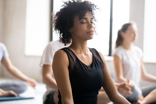 Meditation lets you relax your mind, lost in many different thoughts.