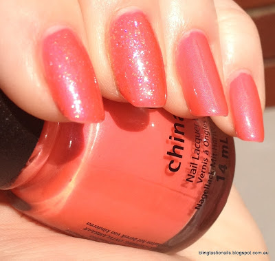 China Glaze Flirty Tankini and Bad Kitty