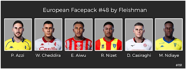 European Facepack #48 For eFootball PES 2021