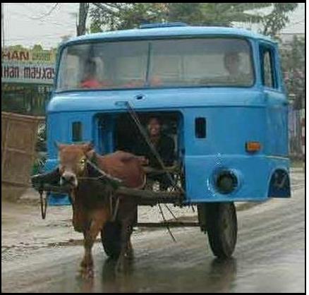 Kesinambungan Zaman: Gambar Kereta Lembu Paling Pelik Di Dunia