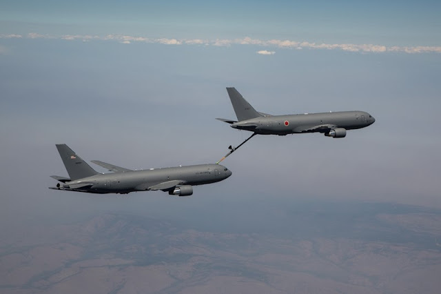 Boeing KC46A Japan first refueling