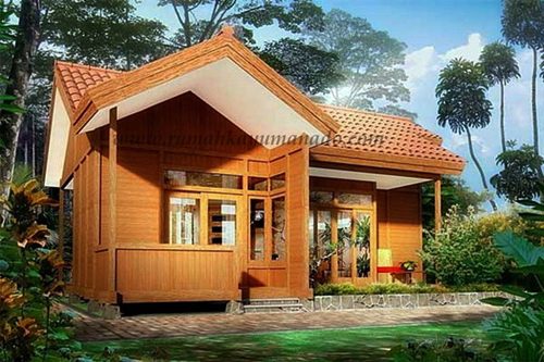 70 Desain Rumah  Kayu  Minimalis Sederhana dan Klasik 