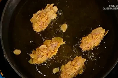 Crocchette di pollo con corn flakes