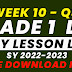WEEK 10 GRADE 1 DAILY LESSON LOG Q3