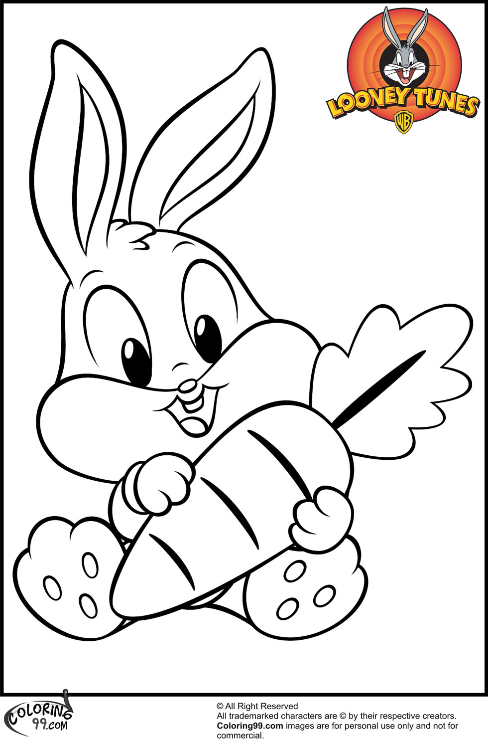 Download Baby Bugs Bunny Coloring Pages | Team colors