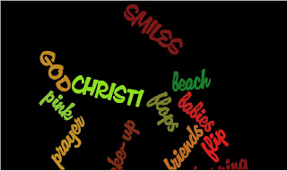 Christi flip flops make-up God family SMILES pink prayer friends beach babies