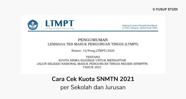 Cara Melihat Kuota SNMPTN 2021 per Sekolah