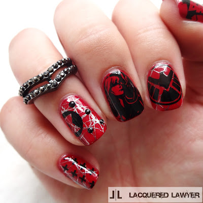 Black Widow Nail Art