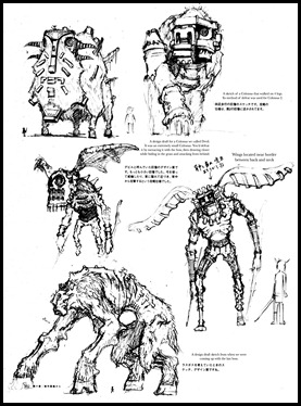 Unused Colossi sketches - page 5 of 6