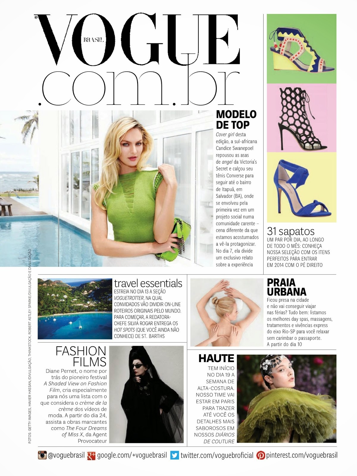 Candice Swanepoel By Vivanco, Nunes & Dequeker For Vogue Brazil