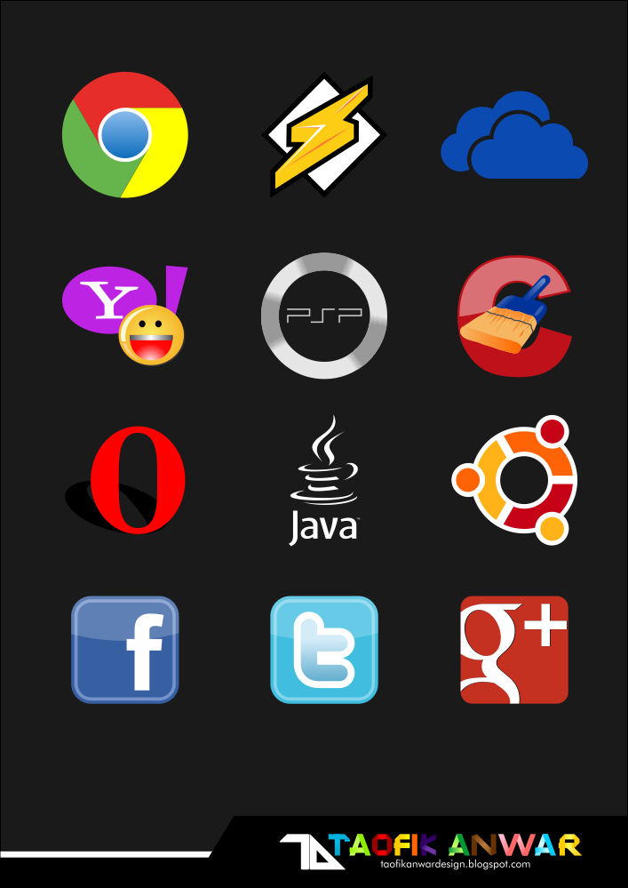 Taofik Anwar Design Logo  Aplikasi  Web Vector
