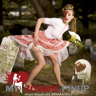 Randomly running into a website dedicated to Zombie pinups or realizing 