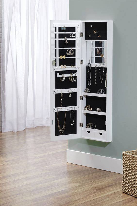 Ideas to design your jewelry box with mirror - Decor Units