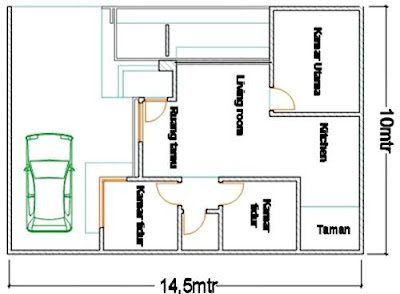 The Latest Minimalist House 3 bedroom Plan 2018