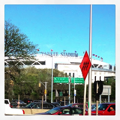 View of Yankee Stadium from the Highway in the Bronx