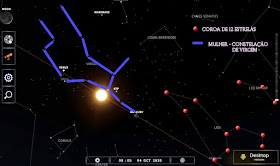 Constelação de Leão 12 estrelas