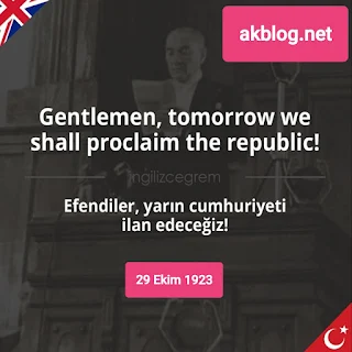 29 Ekim 1923 Cumhuriyetin Kuruluşu