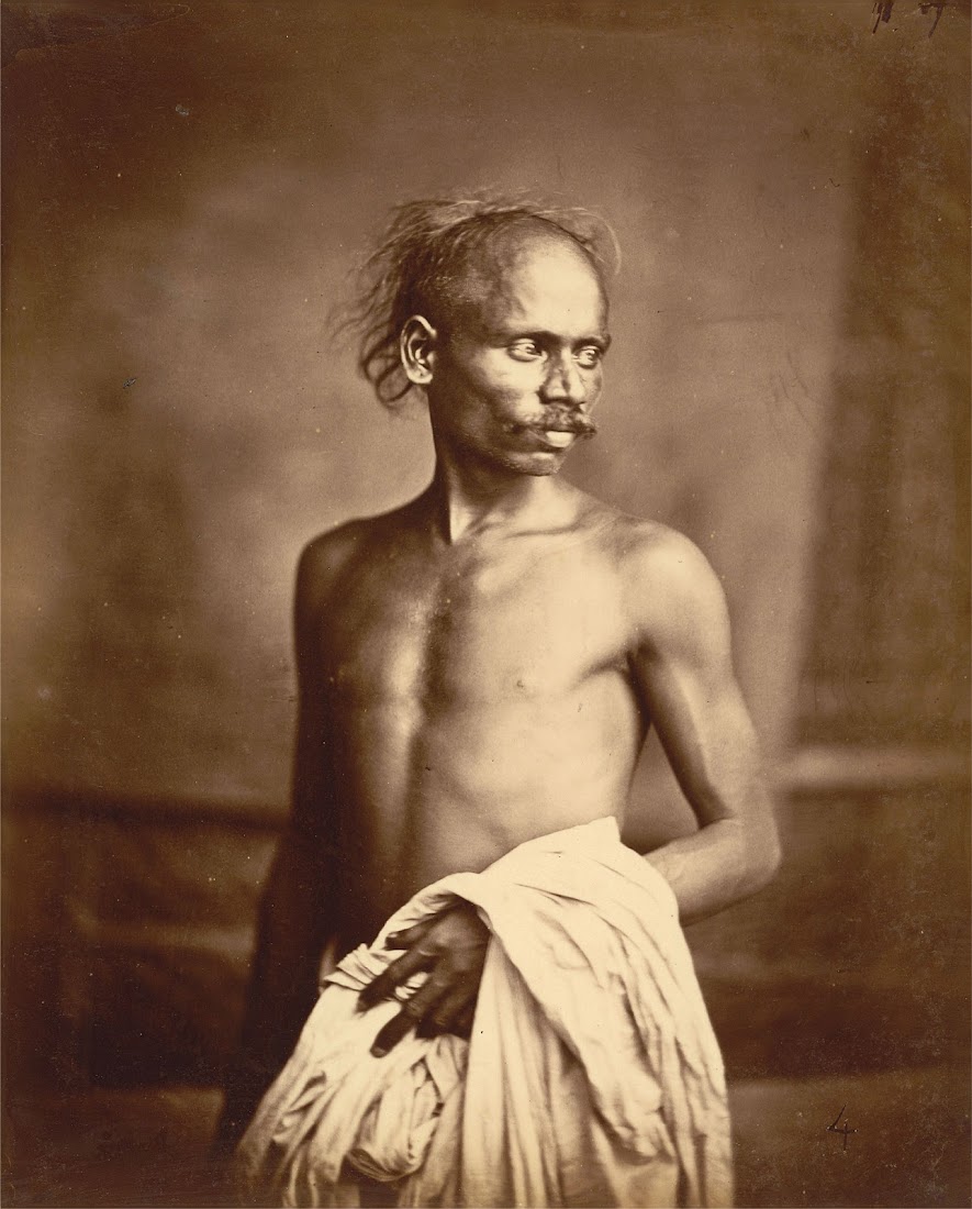 Portrait of Two Men Belonging to the Dosadh Ethnic Group - Eastern Bengal 1860's