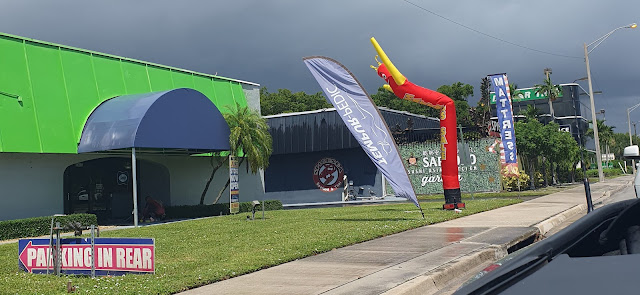 A wacky waving inflatable arm-flailing tube man in Florida