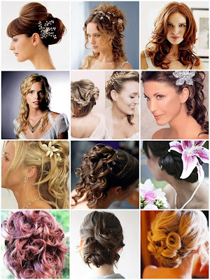 Beautiful example of Half-up, half-down bridal hairstyle