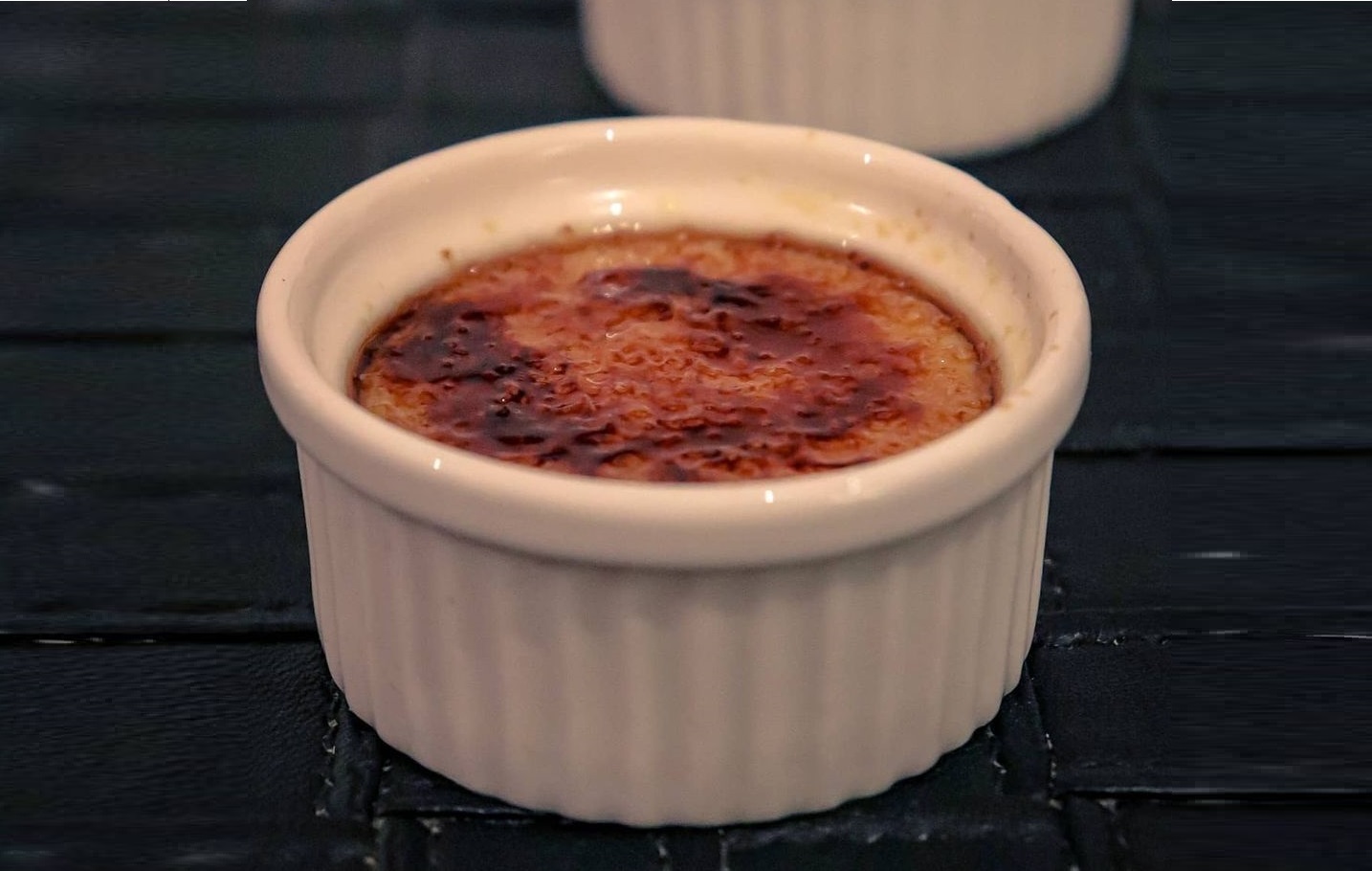 Cream brulee with vanilla