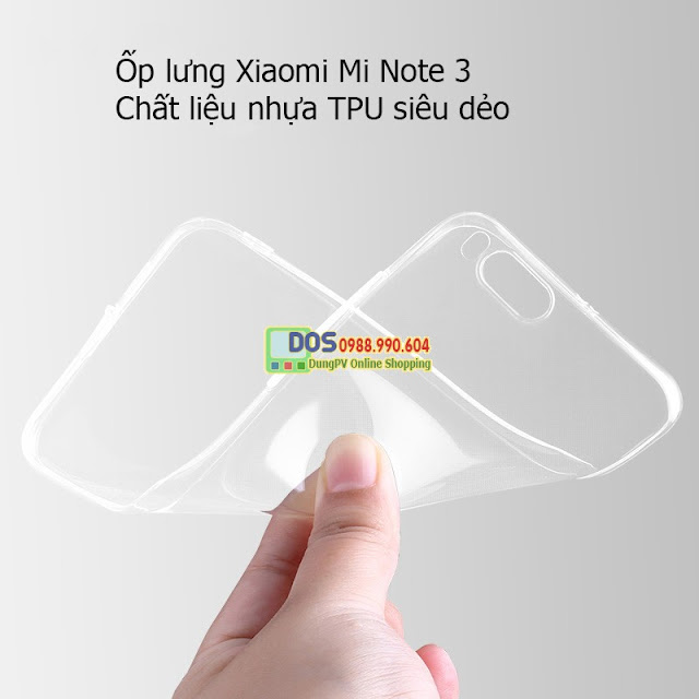 Mua ốp lưng điện thoại Xiaomi Mi Note 3 silicone dẻo  nhận quà tặng