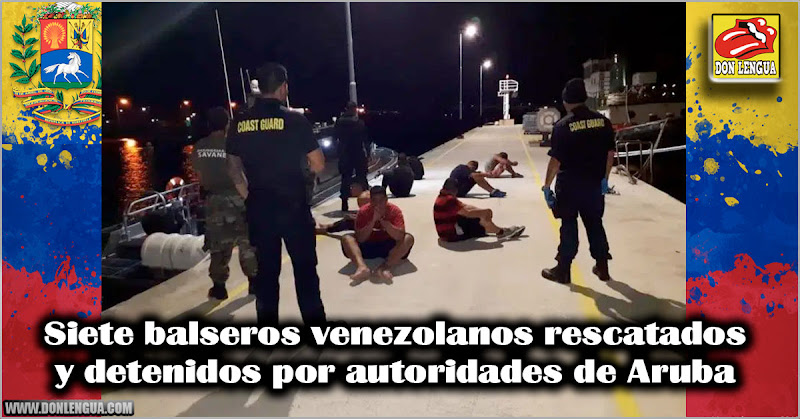 Siete balseros venezolanos rescatados y detenidos por autoridades de Aruba