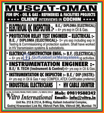 Oil & Gas Refinery jobs for Muscat Oman